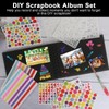A5 Scrapbook Kit,Scrapbook Photo Album 60 Pages,21.5×15 cm DIY Photo