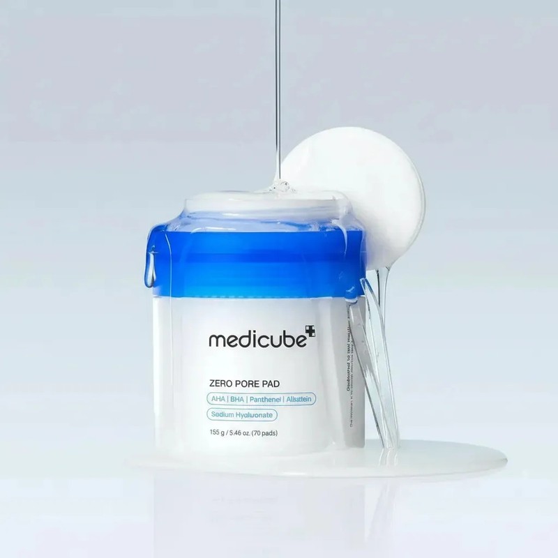 Almohadillas Sin Poros 70 Pads 155g Piel Grasa Exfoliante Medicube