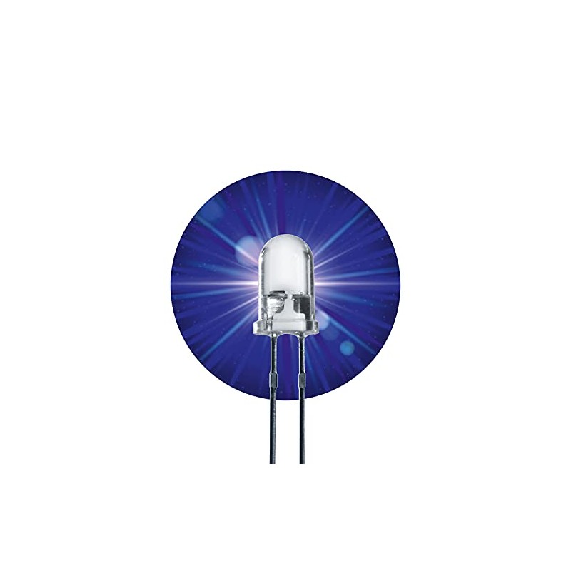 Lumetheus LED 10 mm Colour Blue 6000 mcd Pack of