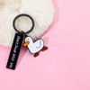 shilipu Don’t Duck with Me Cartoon Duck Keychain Funny Words