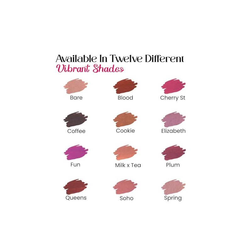 M2U NYC - Lápiz Labial Líquido Mate, Color Duradero De