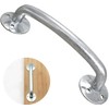 OXTXO Heavy-Duty Galvanized Door Pull Handle, Bold D-Handle Industrial Gate