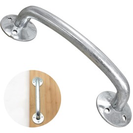 OXTXO Heavy-Duty Galvanized Door Pull Handle, Bold D-Handle Industrial Gate Handle for Garage Warehouse Shed Barn Gate Garden Wooden Gate, 200Mm Length