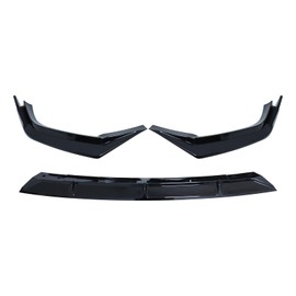 FSHero Riding Front Bumper Lip Fit for Honda CRV EX EX-L LX 2023 2024, 3Pcs Glossy Black Front Spoiler Splitter Chin Diffuser Protector Body Kit (Not Fit for Hybrid)