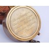 Nautical Replica Hub Go Confidently Quote Engraved Twist Open Brass