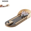 noTrash2003 Table bowling, mini bowling track, set with 10 pins,