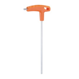 QUARKZMAN T-Handle Hex Key 6 mm Metric CR-V Extra Long Arm T Key Allen Key Wrench for Automotive and Household Maintenance, Orange