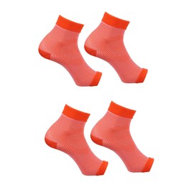Baluue 2pairs Running Ankle Support Brace Compression Socks Arch Support for Plantar Fasciitis