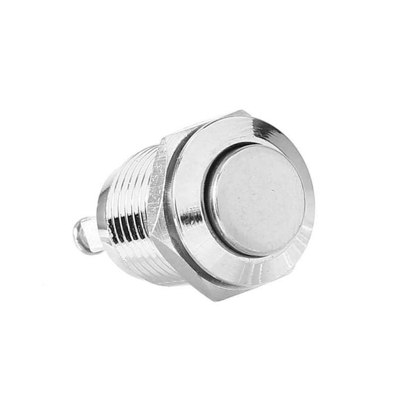 Oumefar 12mm Waterproof Metal Momentary Push Button Switch 2A 36V