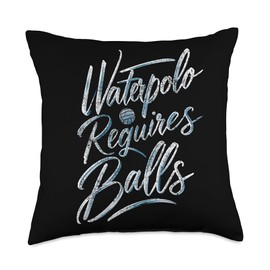 Waterpolo Player I Waterpolo Balls I Waterpolo Throw Pillow