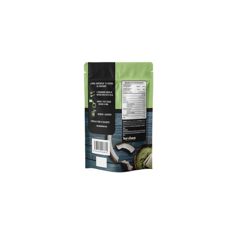 Teisti Matcha Coco Latte, 800g, Preparación Instantanea