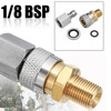 1/8 BSPP Quick Connector, Quick Disconnect Connector Stainless Steel Adapter,