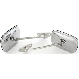 Keypart 67-72 Chevy C/K Truck Driver & Passenger Side View Door Mirrors & Stainless Arms