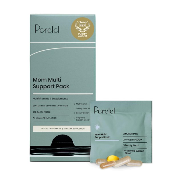 Perelel Mom Multi Support Pack, Postnatal Vitamins for Women with