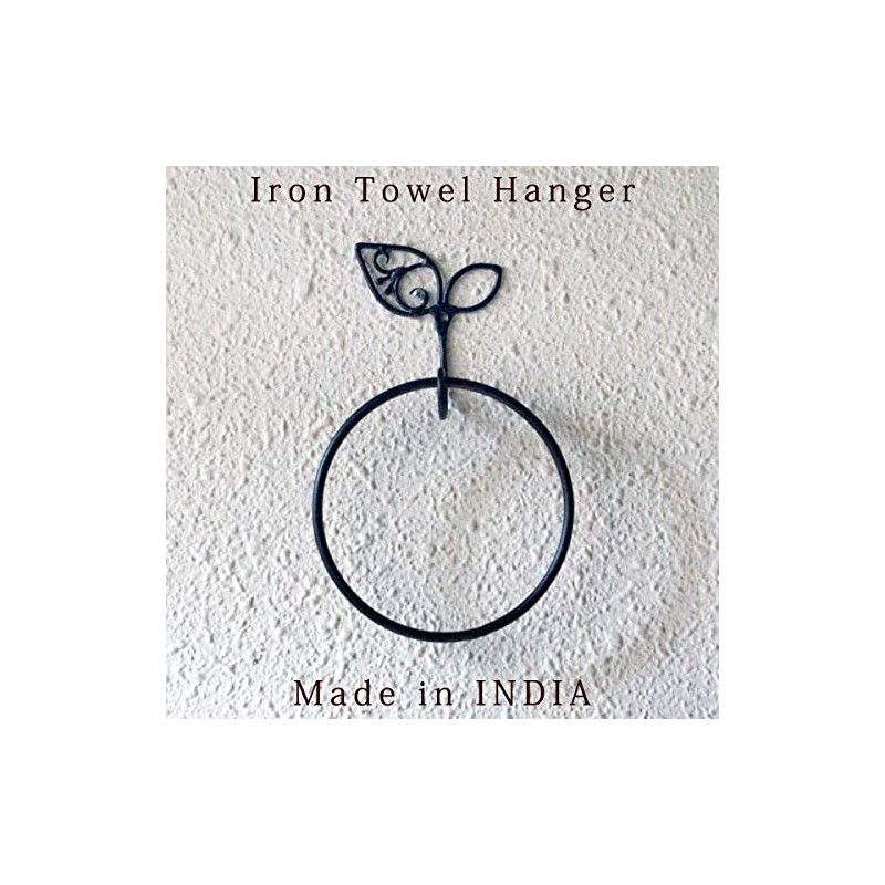 Tokyo Kankan, Towel Hanger, Washroom, Iron Ring, Towel Hanger, Leaf,
