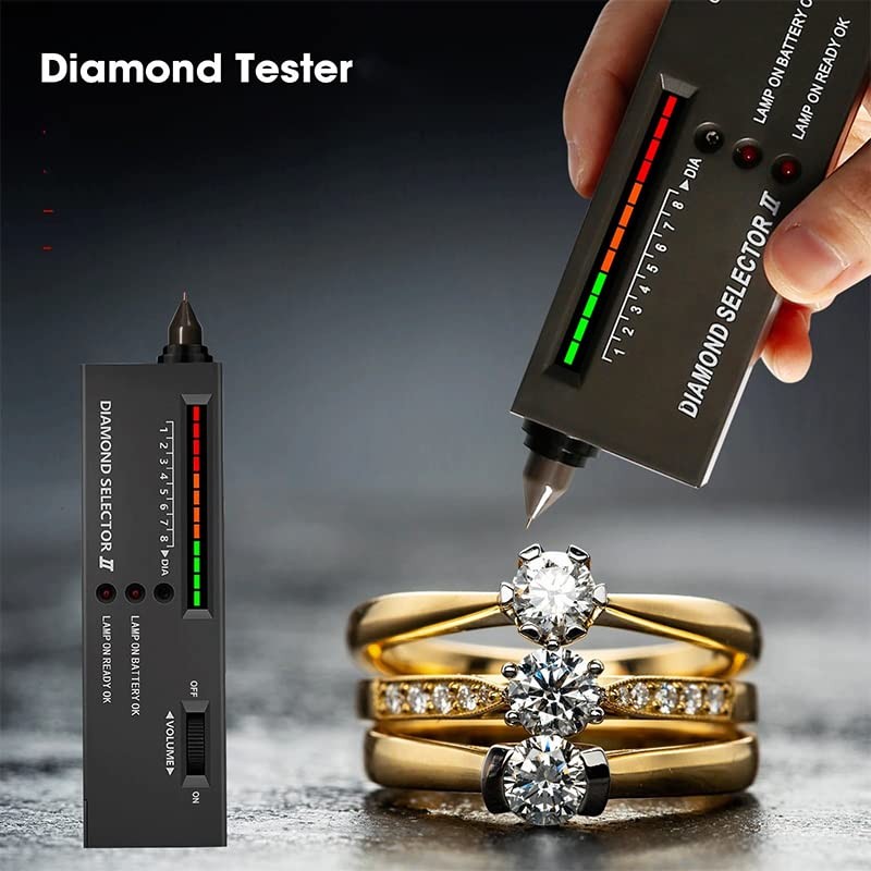AIMALL High Accuracy Diamond Gemstone Detector, Portable Diamond Tester Pen