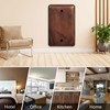 YDJSA Gloss Finish Blank Wall Plate Solid Wood 1-Gang Cover