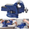 mitoharet 5-Inch Bench Vises with Anvil Swivel Locking Base Table