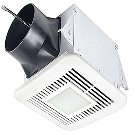 Delta BreezElite 80/110 CFM, Exhaust Bath Fan, LED Light, Off White