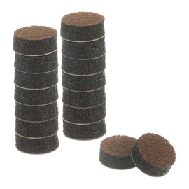 uxcell Furniture Pads, 16Pcs 0.5" - Round Self Adhesive Felt Furniture Pads, Floor Protectors for Furniture Feet Chairs Legs Hardwood Floors (Brown)