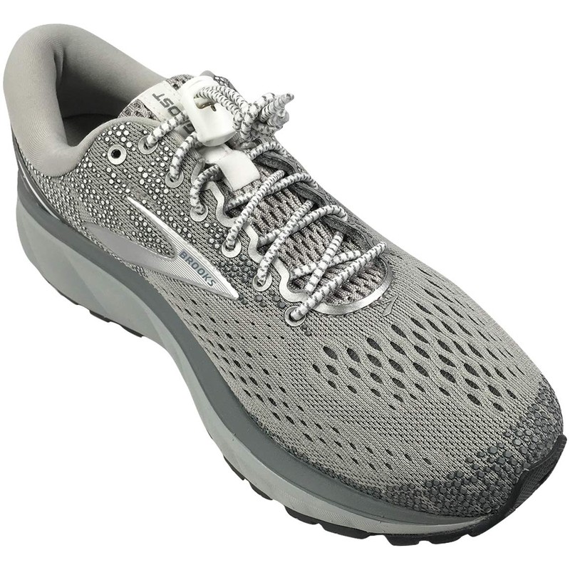 IBUNGEE LACES (cordones elásticos sin ataduras (reflectantes), blanco, 42 pulgadas)