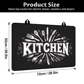 Stove Protector Mat fo Gas Stove Top Cover for Home Decoration 28.5x20.5in, Stove Cover Pad Washable for Kitchen (Kitchen utensils, 28.5"*20.5")