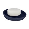WENKO Badi Blue Soap Dish Ideal for Shower Gel without