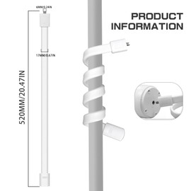 Rierousy Baby Monitor Holder, Baby Camera Holder, Baby Monitor Holder, Compatible with Most Baby Monitor Brands (White)