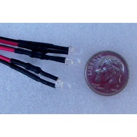 Donna's CUSTOMS HO TOMY SLOT CAR 3mm Bulb Custom Headlights BRIGHT WHITE LED Grain 4 PCS 18 Volt