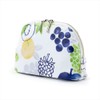Round Pouch (Small) Fruit Twin Bloom W1001800 Cosmetic Pouch, Botanical