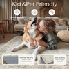 PureCozy 8x10 Washable Neutral Area Rug Living Room Beige Vintage