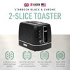 Haden Starbeck 2 Slice Wide Slot Stainless Steel Toaster with