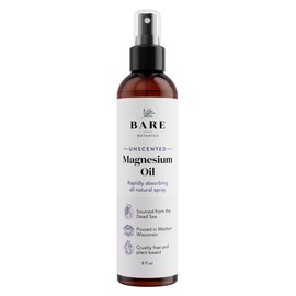 Bare Botanics 8oz Topical Magnesium Spray | Pure Magnesium Oil Spray for Soothing Sore Muscles | Magnesium Chloride Spray for Sleeping & Magnesium Body Spray for Recovery