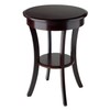 Winsome Wood Sasha Accent Table, Cappuccino