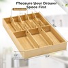 Fabsome Silverware Organizer for Kitchen Drawers, 2.5'' Deep 12.8'' Wide