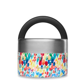 QWETCH - Arty 650ml Insulated Stainless Steel Lunch Box with Handle - Hot Food Box - 5 Hours Hot and 7 Hours Cold - Waterproof and BPA Free