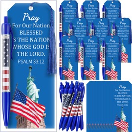 Yexiya 100 Pcs Memorial Day American Flag Ballpoint Pens Bulk Military Veterans Black Gel Ink Ballpoint Pen Bookmarks Patriotic 4th of July Veterans Military Party Souvenirs Gift (Statue of Liberty)
