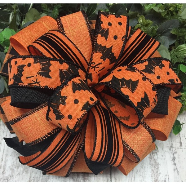 Handmade BOWS HALLOWEEN BOWS WREATH BOWS MAILBOX BOWS LANTERN BOWS
