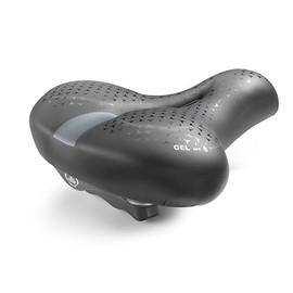 CUCUBA Montegrappa Paradise 1603 E-Bike & Cargo Bike Saddle with Anti-Prostate Hole with Elastomers for a Correct Stability Position in the Seat