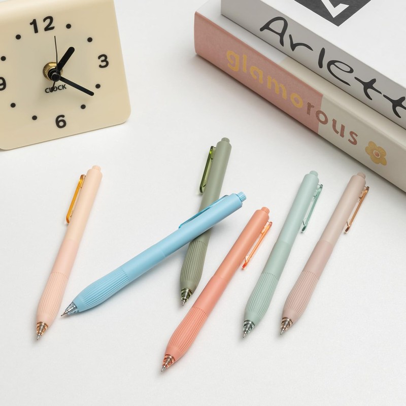 Linbsunne Gel Pens Black Ink Pens for Office 0.5mm Fine