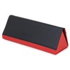 HFU-84BLRE Pearl Glasses Case, Folding, Plain, Black, Red, Black/Red