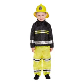 Henbrandt BOY'S GIRL'S TODDLER FIREMAN FIRE FIGHTER FANCY DRESS COSTUME FITS 3 YEARS (Toddler 3 Years, Fireman Costume)