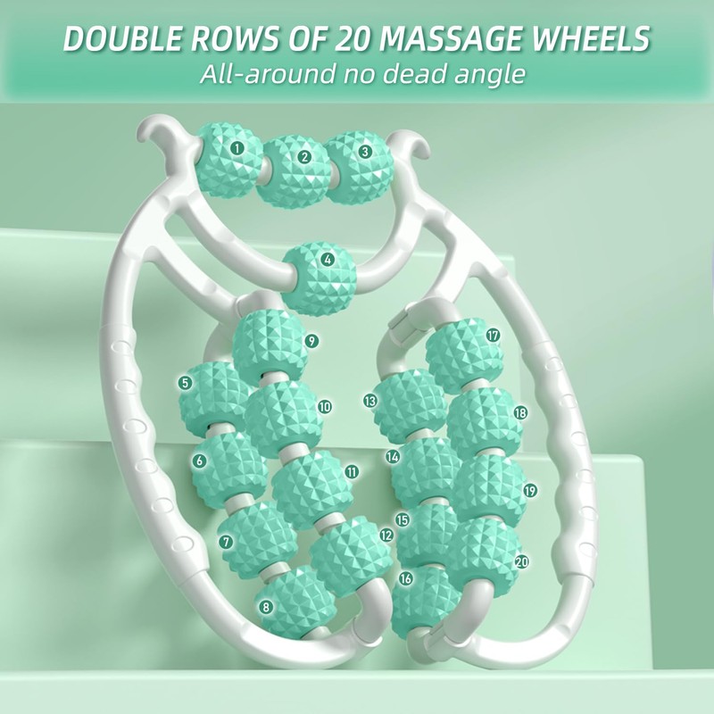 Relax Roller 20 Räder,pilates rolle neck massager Massage Roller Muskel