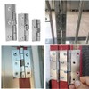 2Pcs Door Hinge,3 Inch Long Stainless Steel Self-Closing Corner Spring