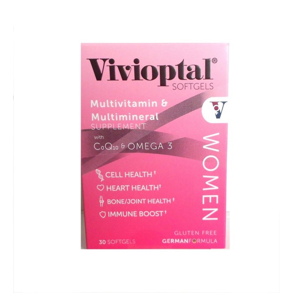 Vivioptal Women 30 Caps Multivitamin & Multimineral with CoQ10 & Omega3