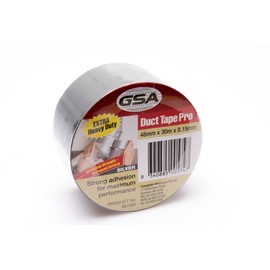 GSA Heavy-Duty Pro Duct Tape, 30 Meter x 48 mm x 0.15 mm, Silver