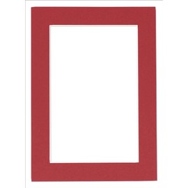 20x24 Mat for 16x20 Photo - Precut Deep Red Picture Matboard for Frames Measuring 20 x 24 Inches - Bevel Cut Matte to Display Art Measuring 16 x 20 Inches - Acid Free ONE MAT