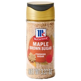 McCormick Finishing Sugar, Maple Brown Sugar, Limited Edition, Classic Flavor Pairing of Maple with Rich Brown Sugar, For Coffee, Cookies & More, 3.09 oz