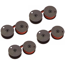 Sharp QS-2760H Calculator Ribbon, (4 Pack) Black and Red, Compatible