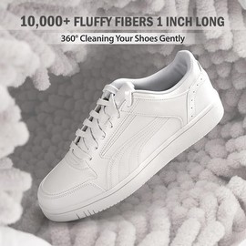 Shoe Washing Machine Bag - 2Pcs Laundry Shoe Bag for Washer and Dryer, 360° Shoe Bag for Washing Machine, Reusable Shoe Washing Bag for All Shoe Types and Sizes, Grey